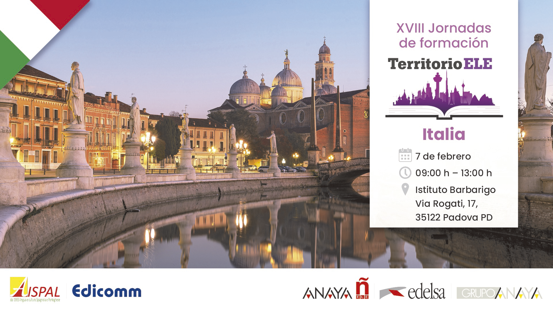 Padua | XVIII Jornadas de formación Territorio ELE en Italia