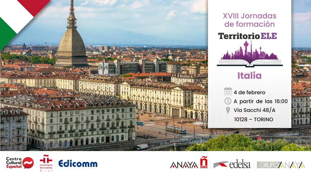Turín | XVIII Jornadas de formación Territorio ELE en Italia