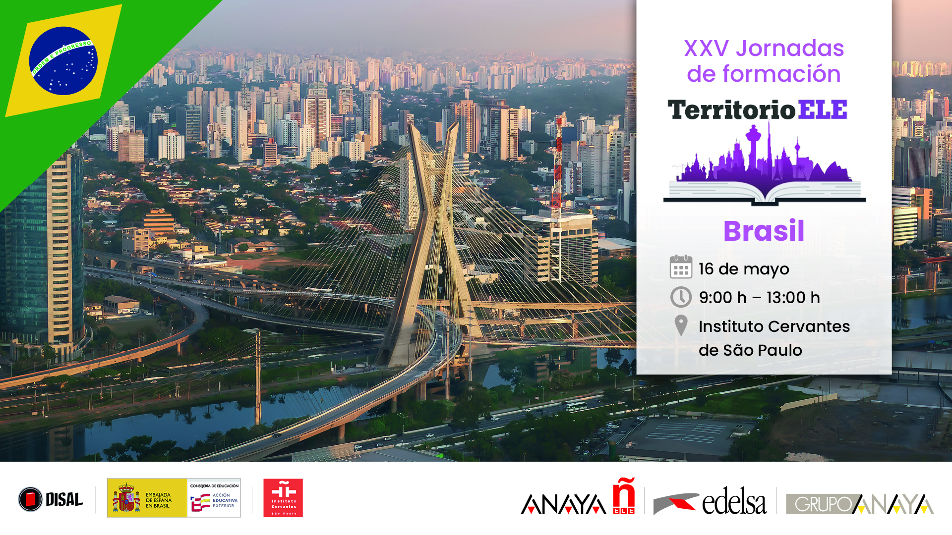 XXV Jornadas de formación Territorio ELE en Brasil | São Paulo