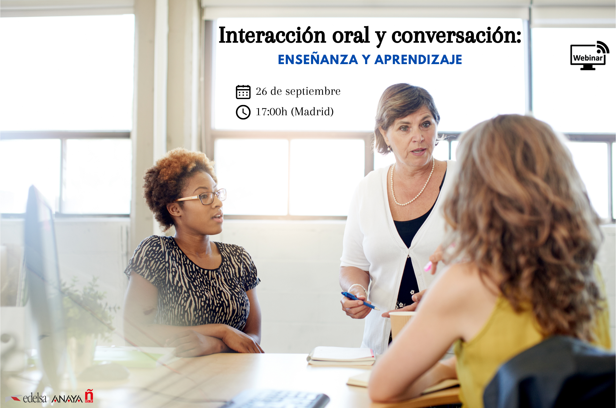 Webinar. Interacción oral y conversación: enseñanza y aprendizaje