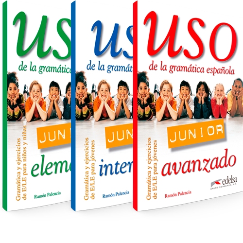 Uso de la gramática española Junior para niños y niñas - Nivel elemental, intermedio y avanzado